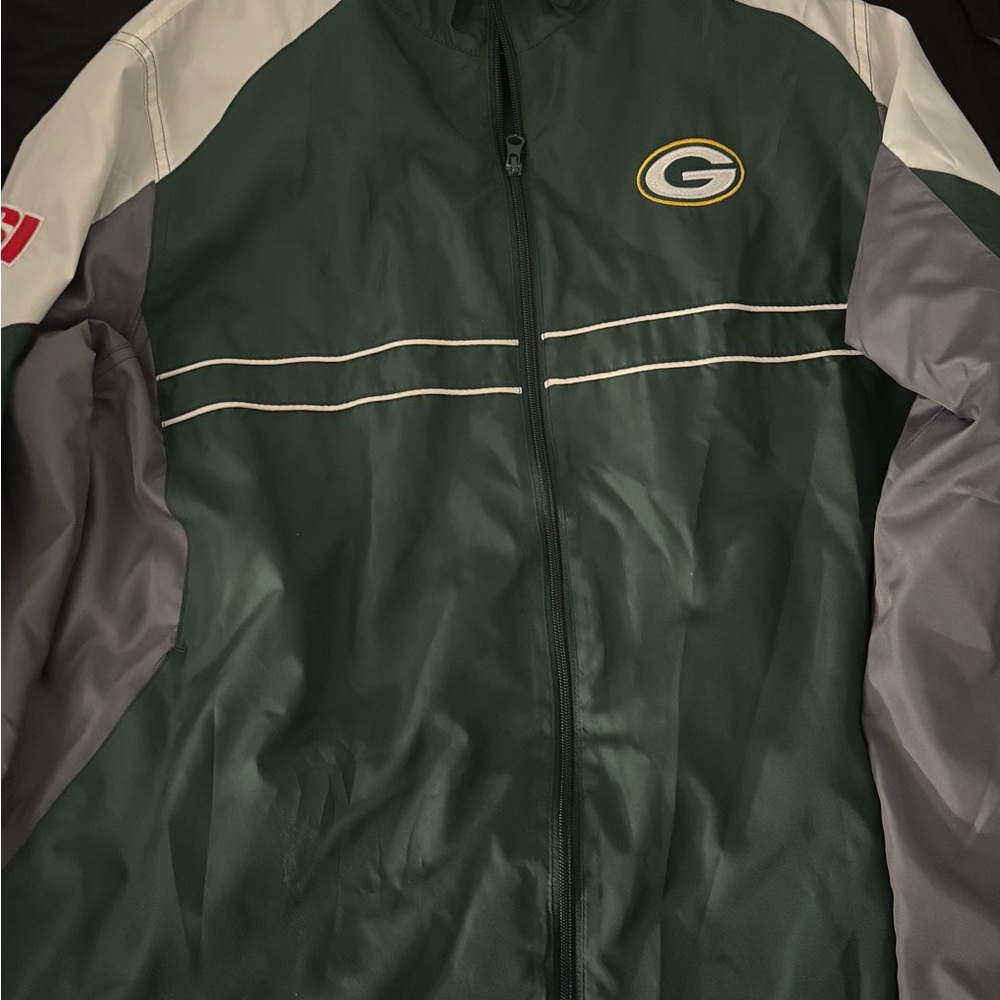 Vintage Windbreaker NFL Green Bay Packers Large